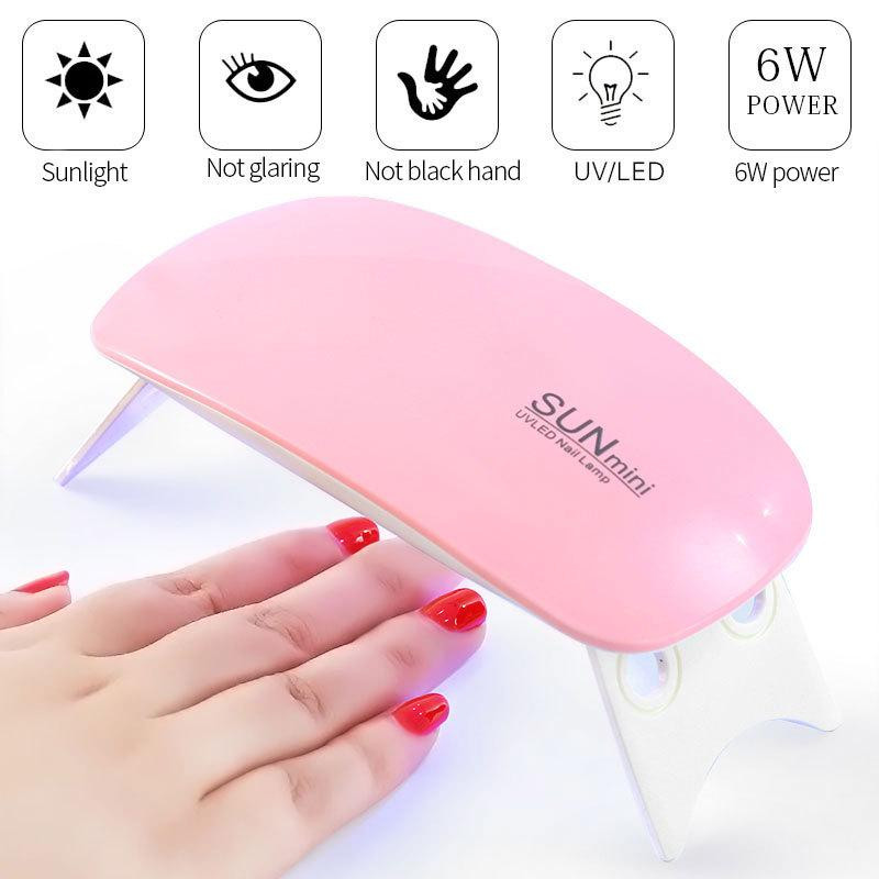 SUN mini 2 6W UV + LED USB Nail Lamp Fingernail Gel Curing Dryer